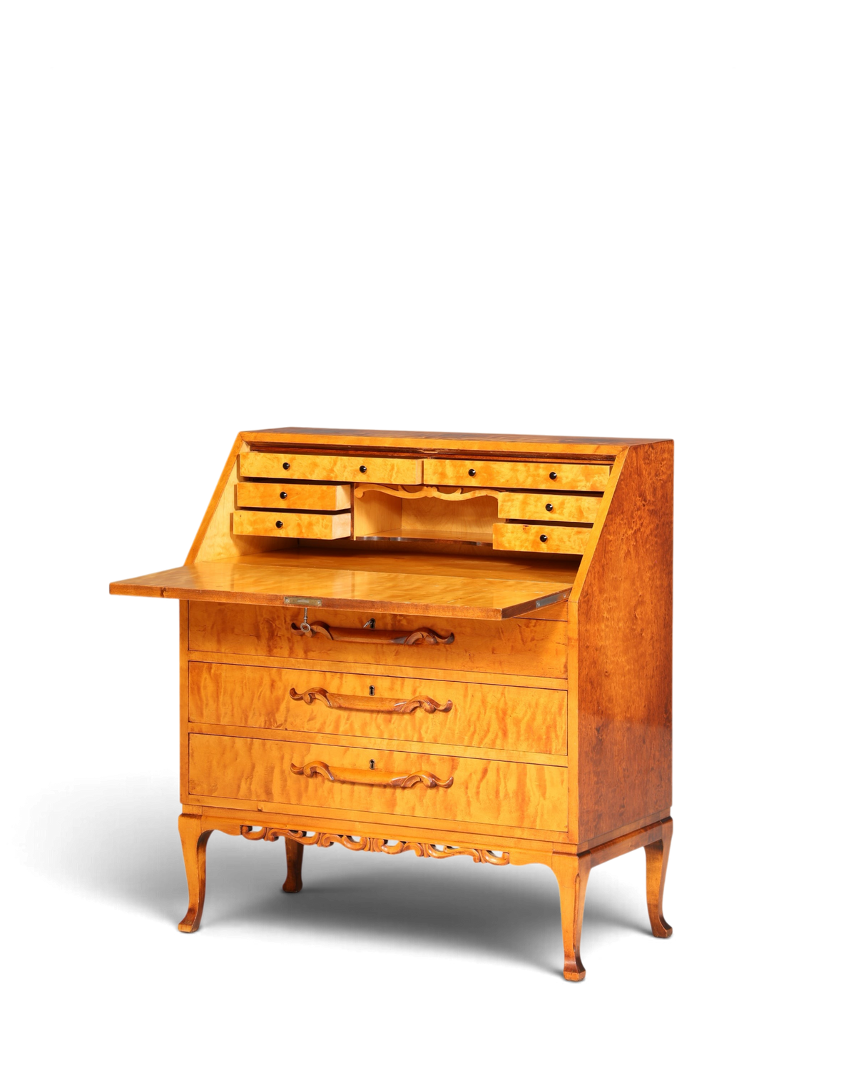 Traumhafter Sekretär um 1930 Büro Kommode echt Holz Sekretär Schreibtisch Kommode