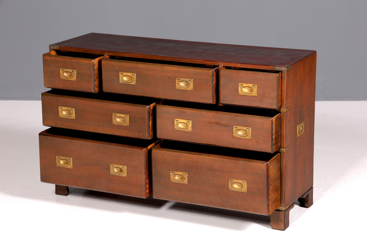 Traumhaftes Maritim Sideboard Englische Schiffs Kommode Englisch Antik Schrank Military Chest