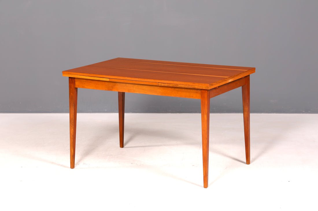 G597 Finish cm Schlichter Mid Century Esstisch ausziehbarer Vintage Tisch Retro Küchentisch (Kopie)