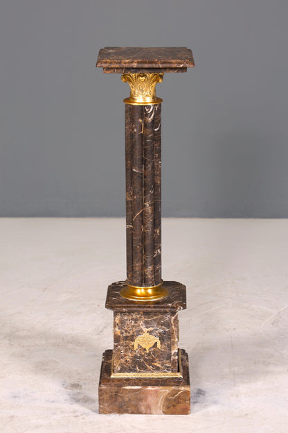 Traumhafte Barock Stil Säule Louis XV Marmor Blumensäule Naturstein Sockel Ablage