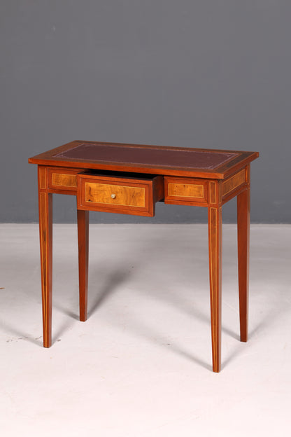 Beautiful delicate French desk in antique style, genuine wood office table