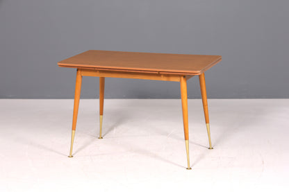 F964 Finish Wunderschöner Mid Century Küchentisch Vintage Tisch ausziehbar und höhenverstellbar