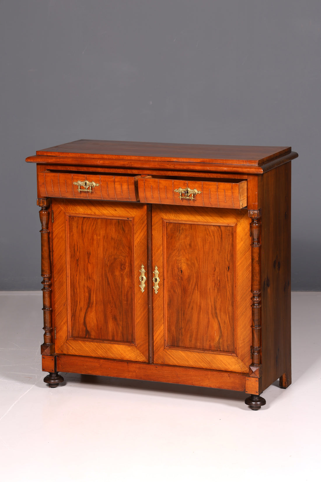 Beautiful Gründerzeit cabinet, Art Nouveau sideboard, buffet, antique solid wood