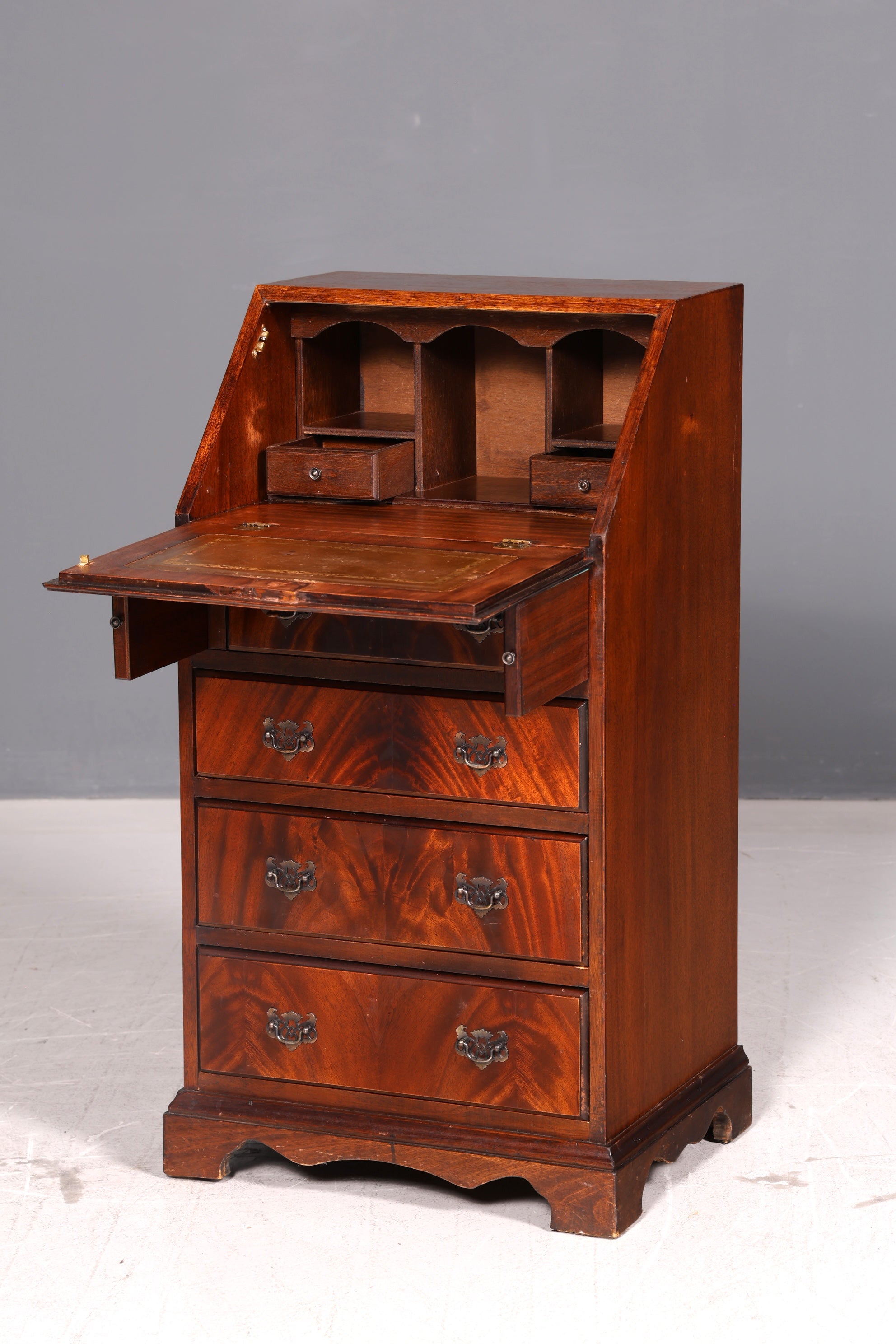 Wunderschöner Englischer Sekretär Schreibkommode Schreibtisch Kommode Echt Holz Antik Vintage