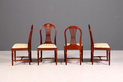 G452 Finish cm 4x Edle Englische Stühle Englisch Dining Chairs Antik 60er Jahre Küchenstühle Stuhlset (Kopie)