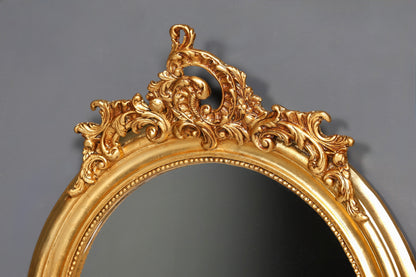 Stilvoller Prunk Barock Stil Standspiegel Antik Stil Ornament Flurspiegel Gold Spiegel