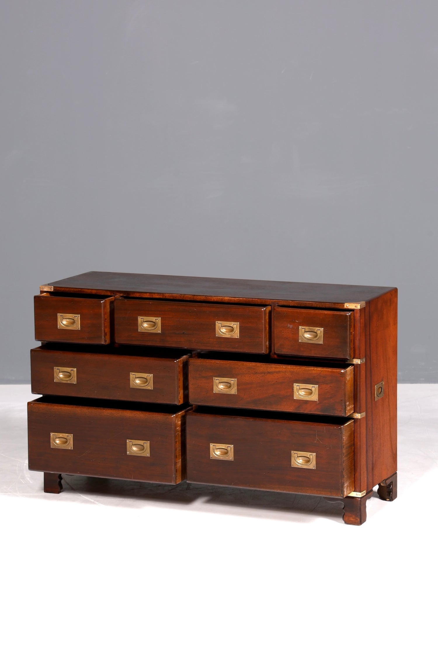 Traumhaftes Maritim Sideboard Englische Schiffs Kommode Englisch Antik Schrank Military Chest