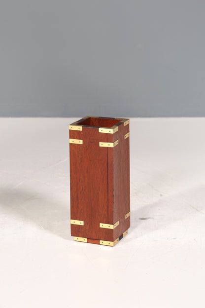 Wunderschönes Maritimes Kaminzubehör Englisch Mahagoni Kaminbesteck Set Military Behälter