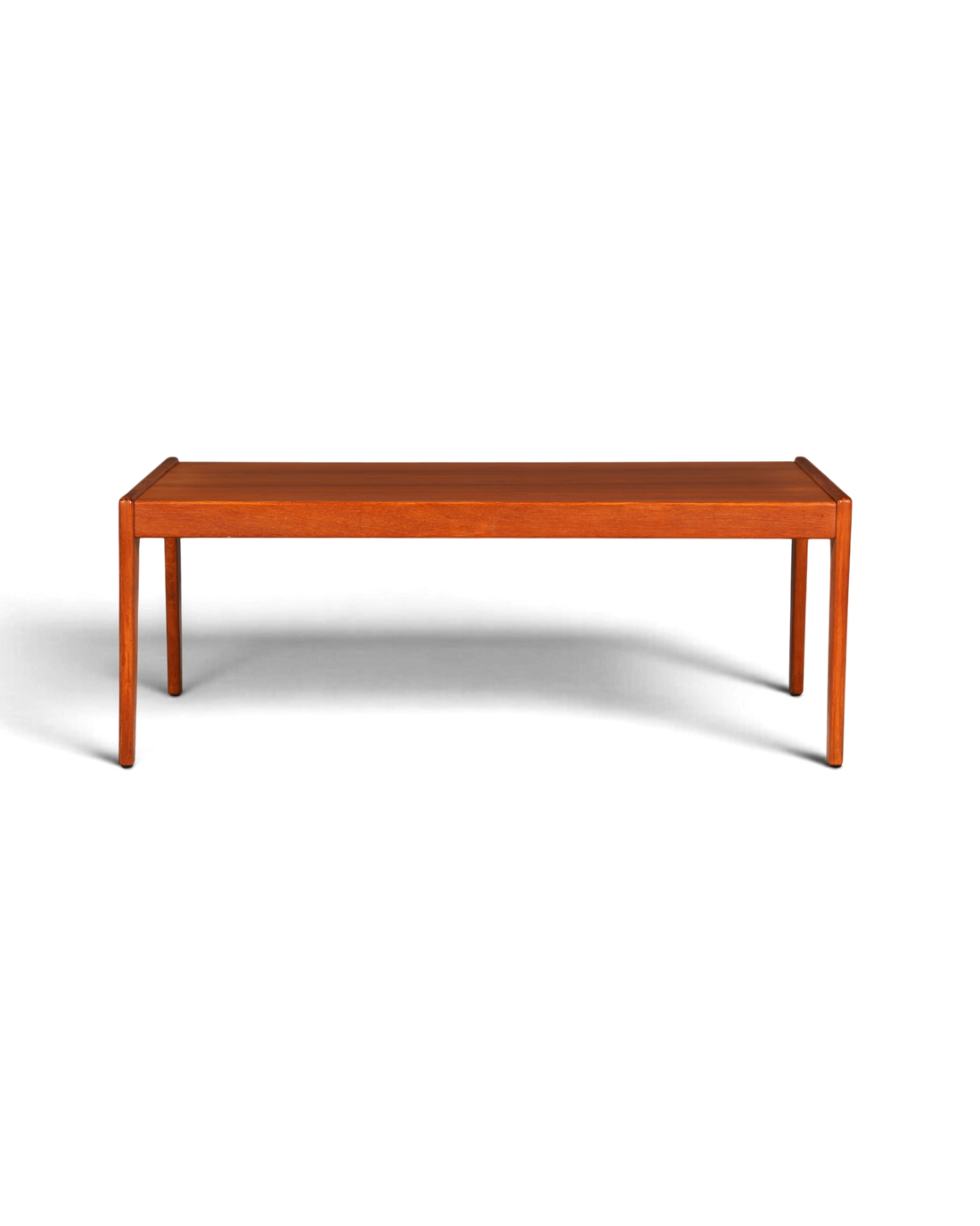 Hauptstadt Möblerei Mid Century Couchtisch aus massivem Teakholz im 70er Jahre Retro Design