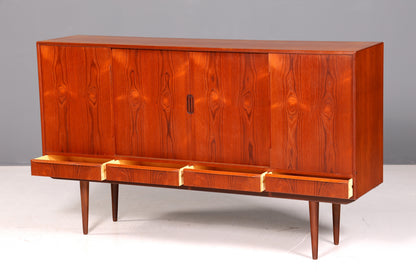 Traumhaftes Mid Century Highboard  Danish Design Sideboard Vintage Retro 60er Jahre Bürokommode Schrank Skandinavisch Holz