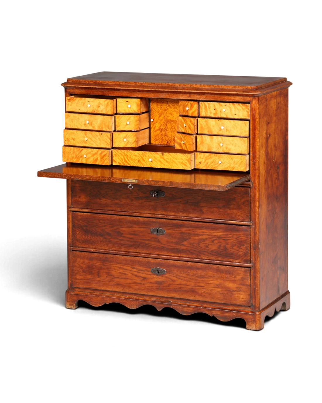 Traumhafter Louis Philippe Sekretär um 1880 Biedermeier Antik Schrank Chiffoniere Kommode