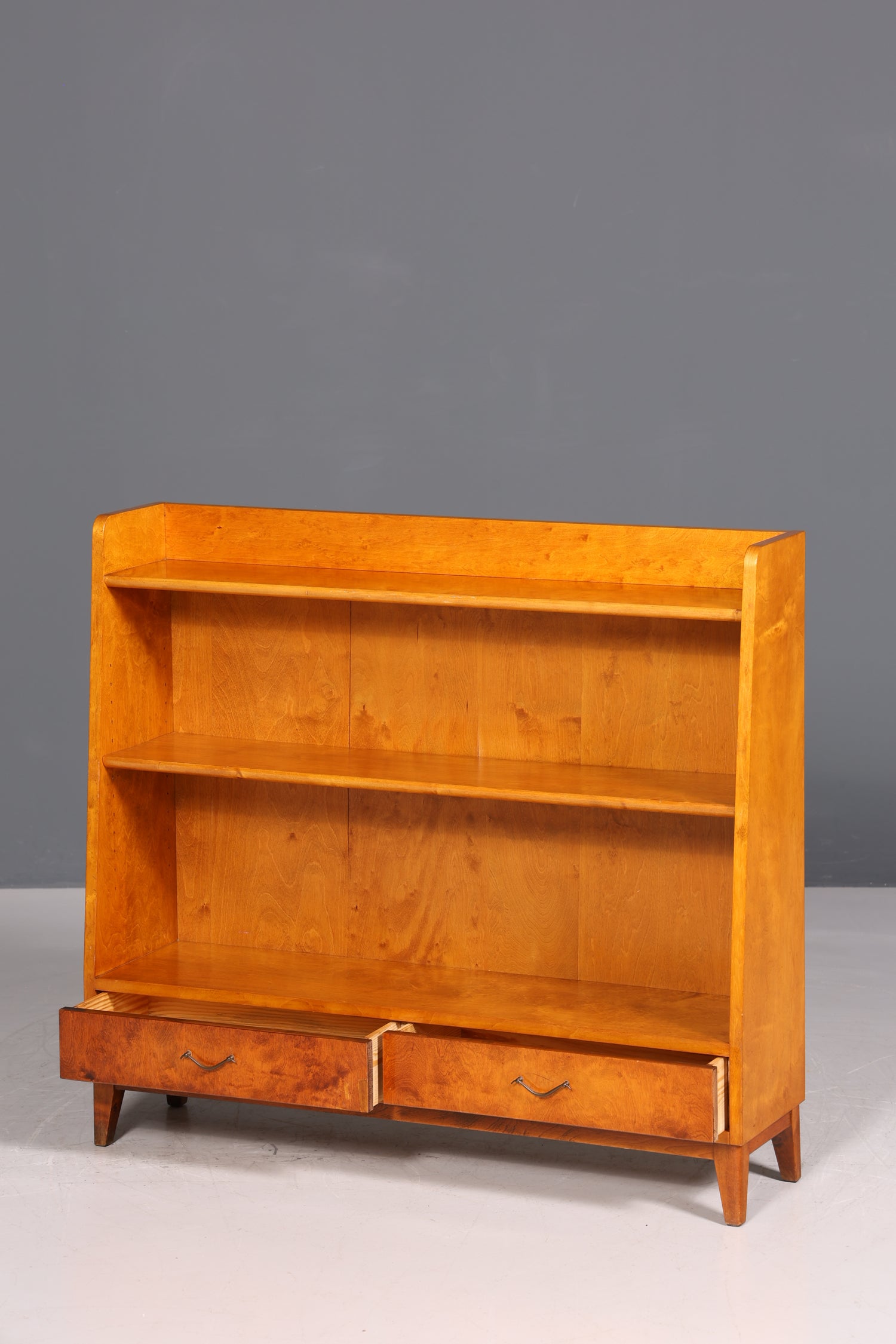 Wunderschönes Mid Century Regal Vintage Bücherregal 50er Jahre echt Holz Buchablage