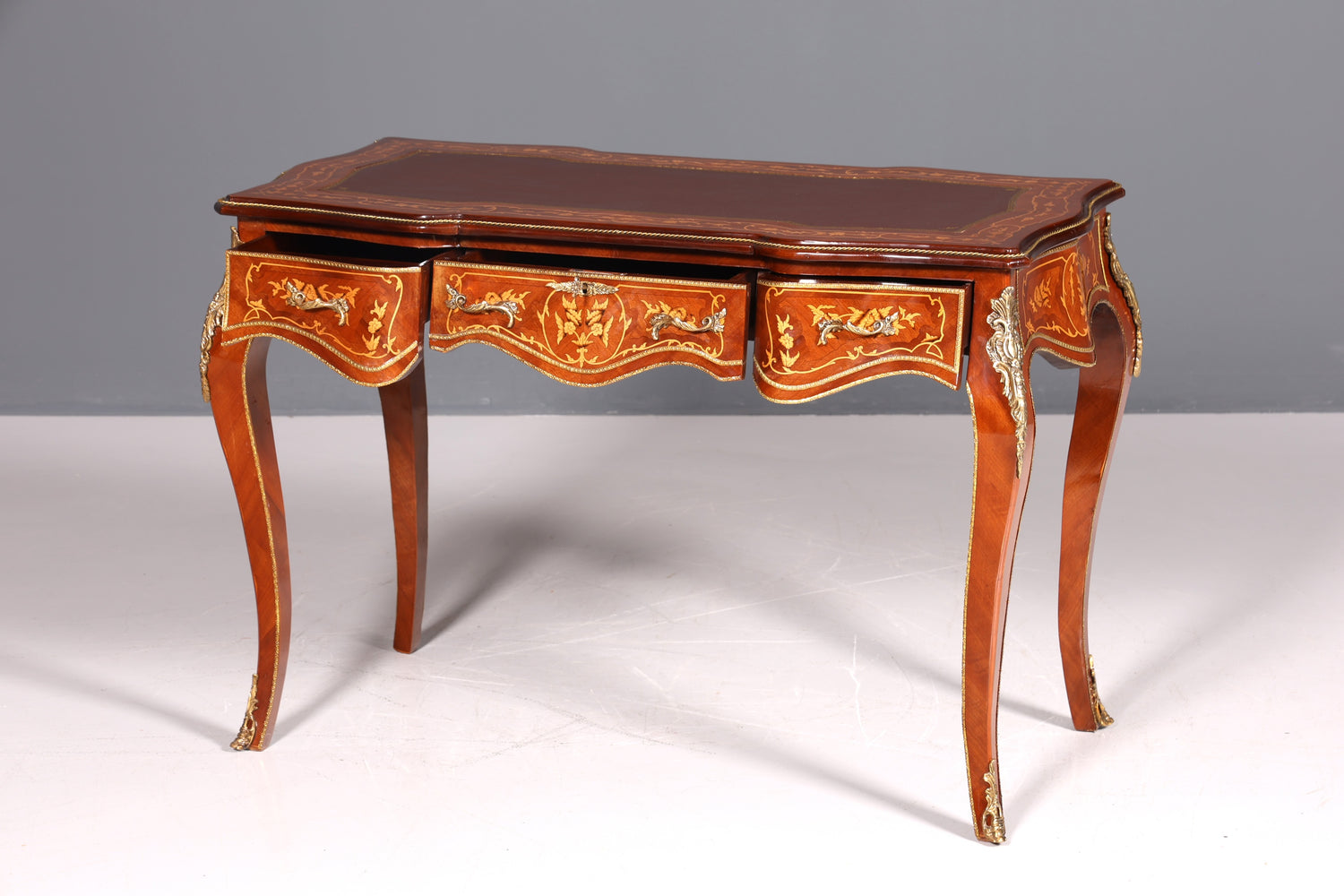 Wunderschöner Louis XV Stil Schreibtisch French Office Desk Antik Stil Bürotisch