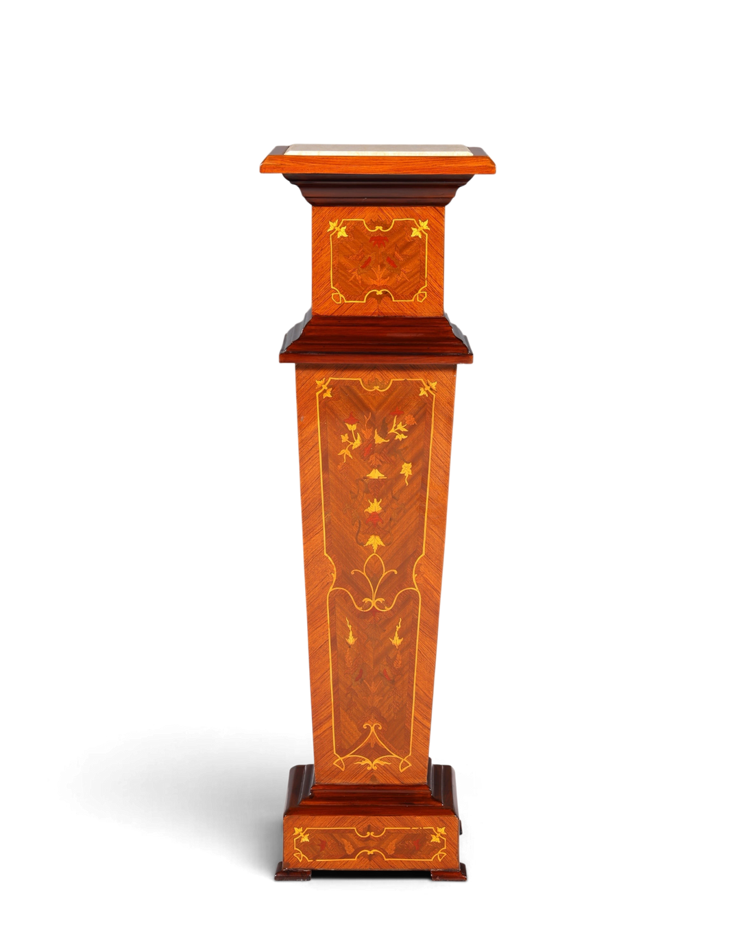 Traumhafte Barock Stil Säule Louis XV Blumensäule Naturstein Marmor Ablage Tisch