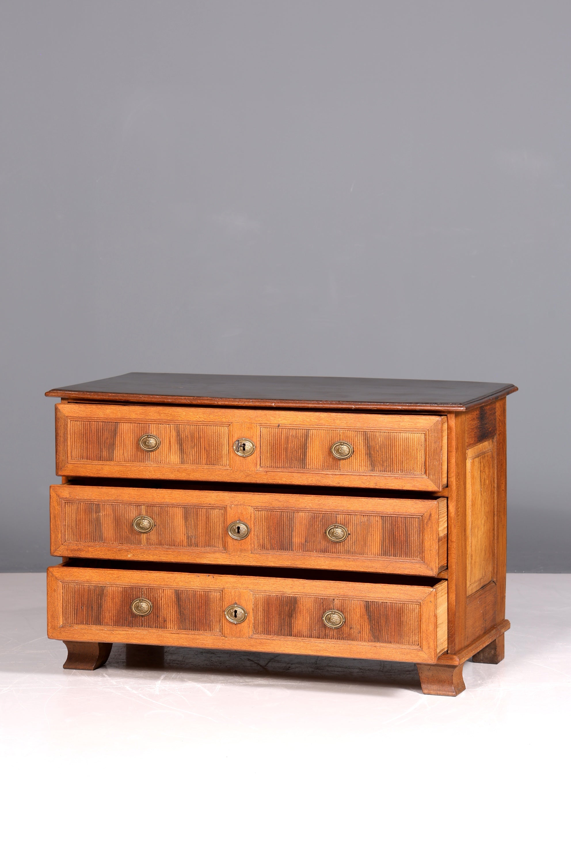 Beeindruckende Original Barock Kommode um 1780 Sideboard Antik massiv Holz Eiche Schubladenkommode