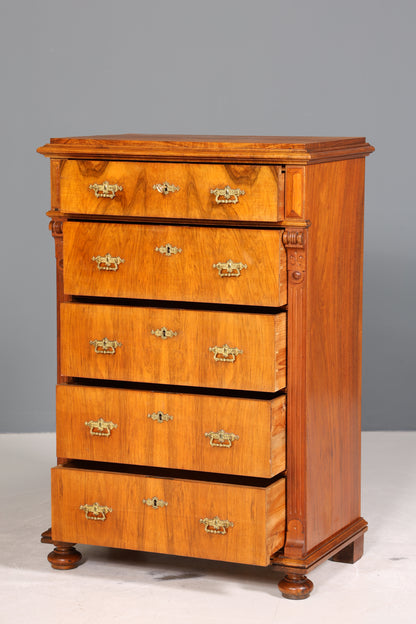 Stilvolle Gründerzeit Kommode Jugendstil Vertiko Schubladenkommode Antik Wäschekommode