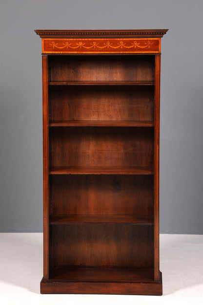 Beautiful English antique bookshelf, mahogany, 1960s