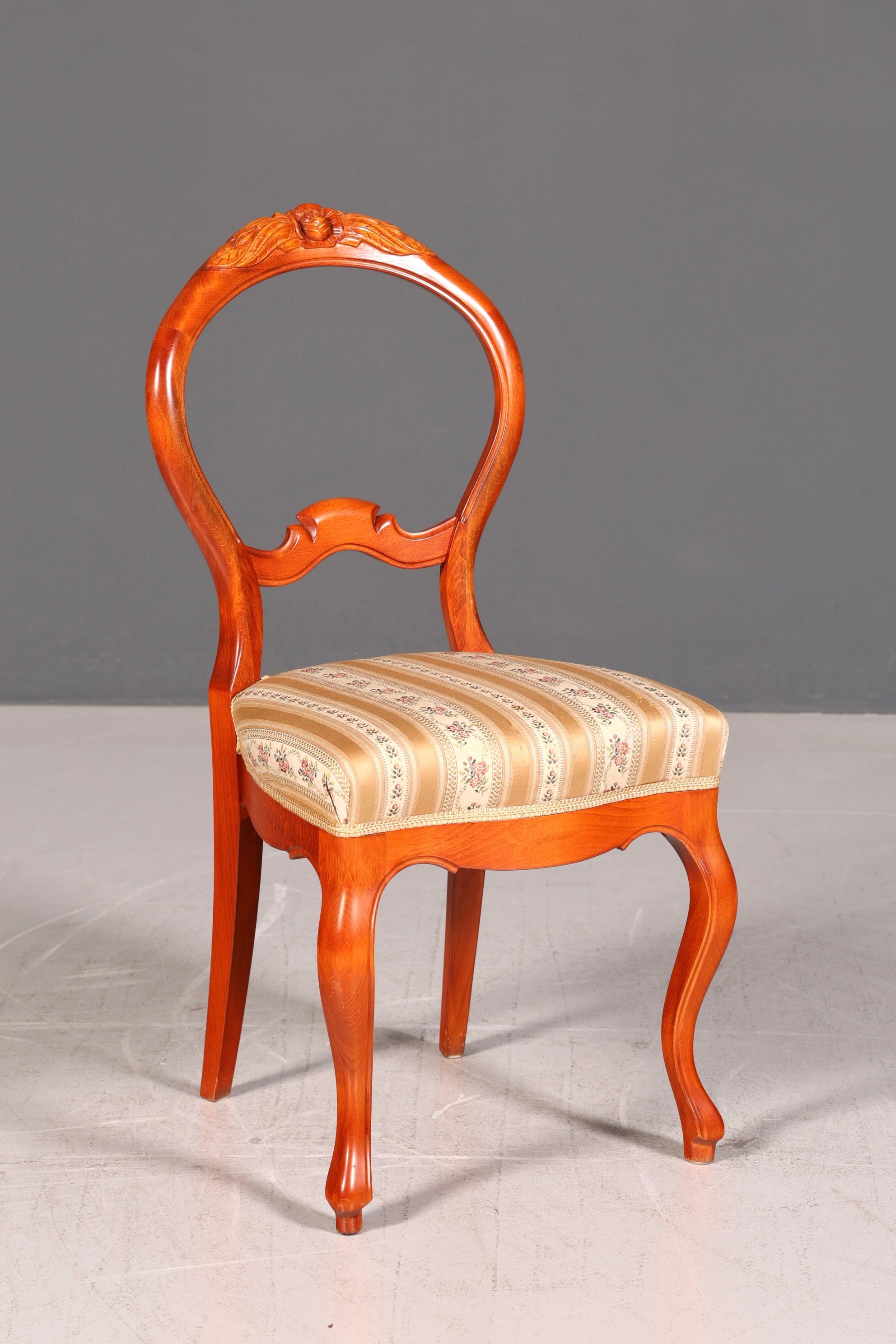 Traumhafter Louis Philippe Stuhl um 1880 Biedermeier Antik Sekretär Stuhl Echt Holz Polsterstuhl Esszimmerstuhl Vintage
