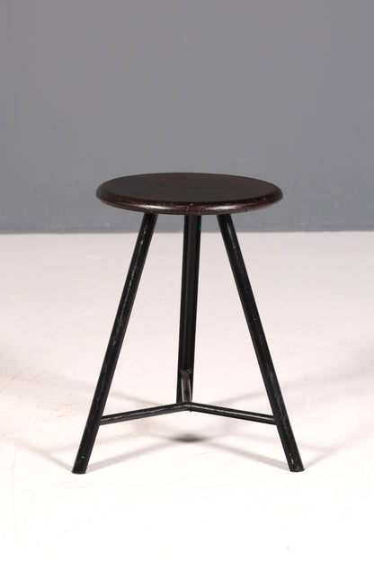 Wunderschöner Mid Century Hocker Bistro Hocker Vintage Industrial Stil Stuhl 60s