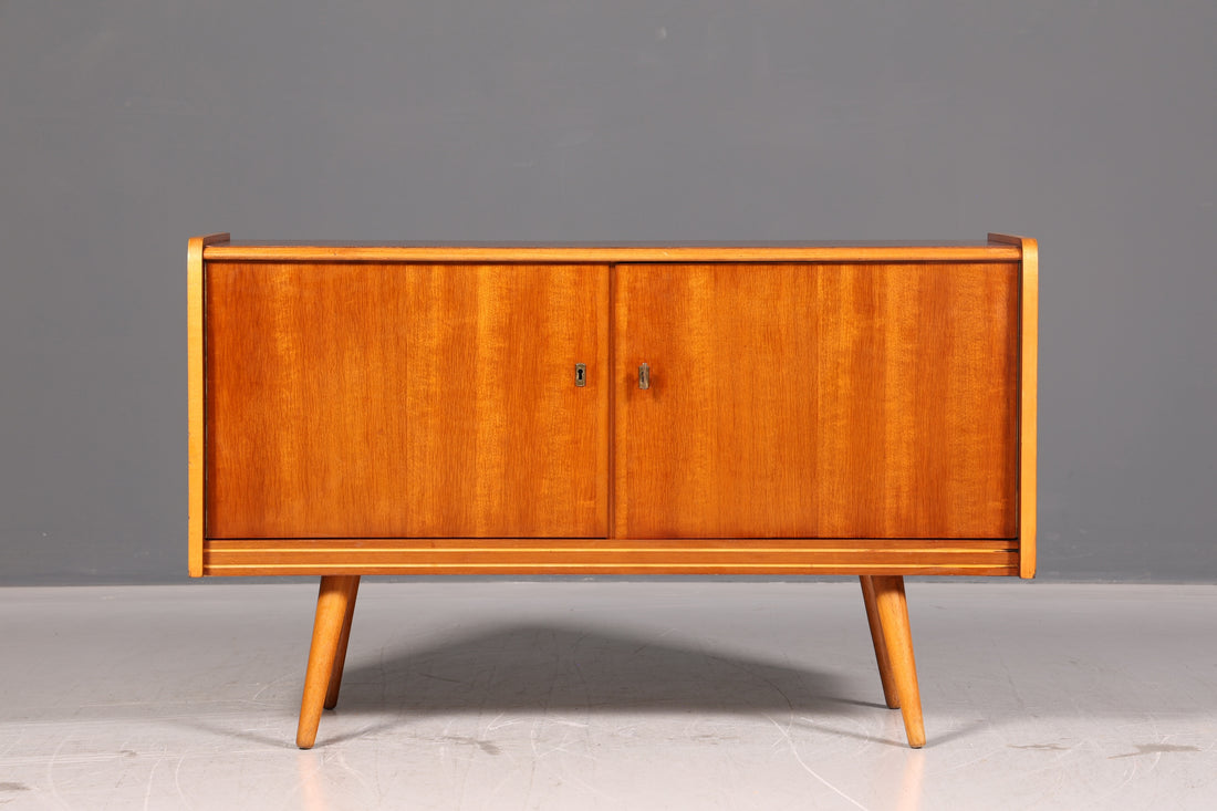 Beautiful mid-century cabinet, vintage sideboard, retro hallway dresser, 1960s wood