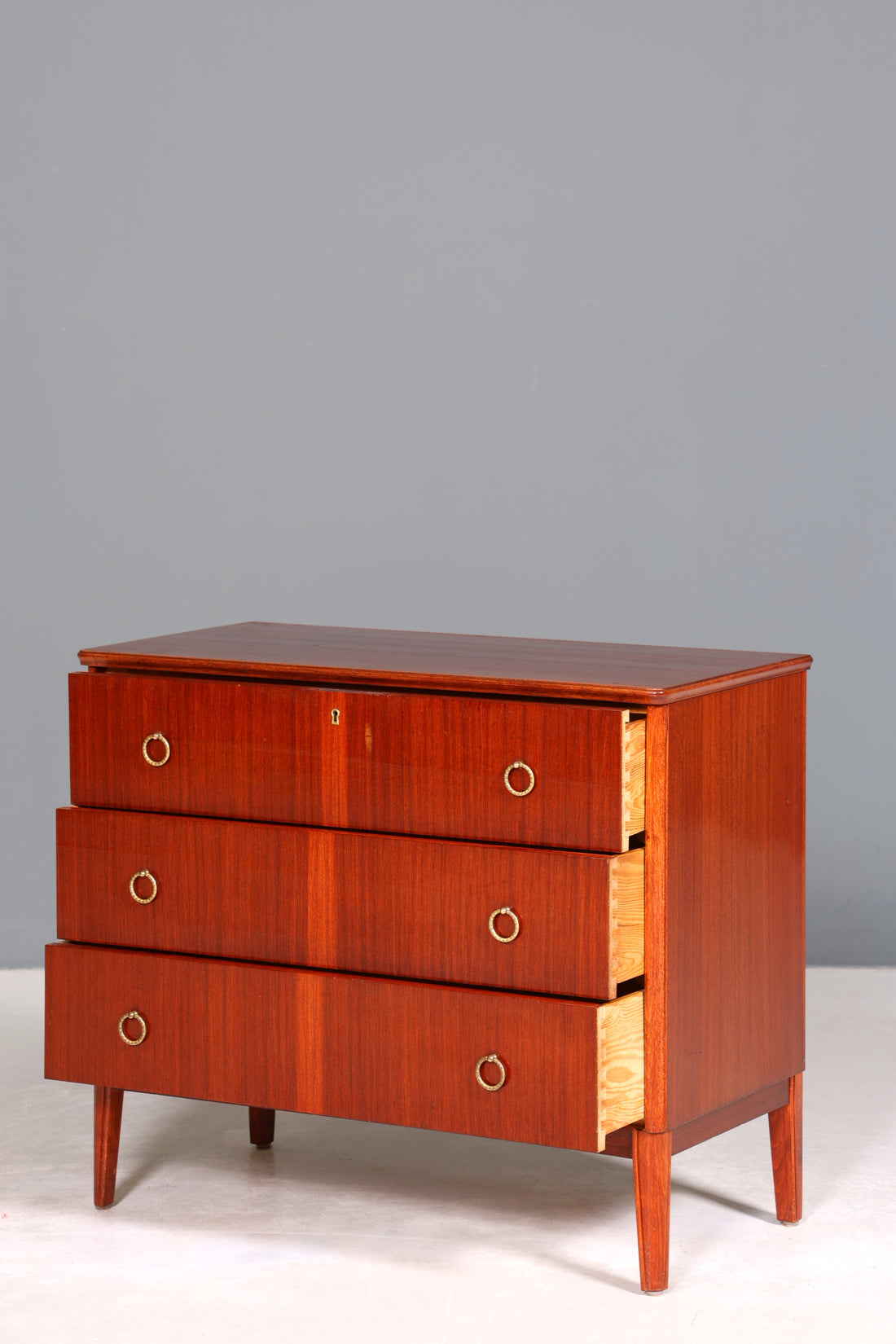 Stilvolle Mid Century Kommode Vintage Sideboard 60s Schubladenkommode Wäschekommode