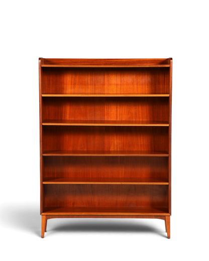 G088 Finish cm Schlichtes Mid Century Regal Vintage Bücherregal Schrank Buchablage 60s Bookshelf