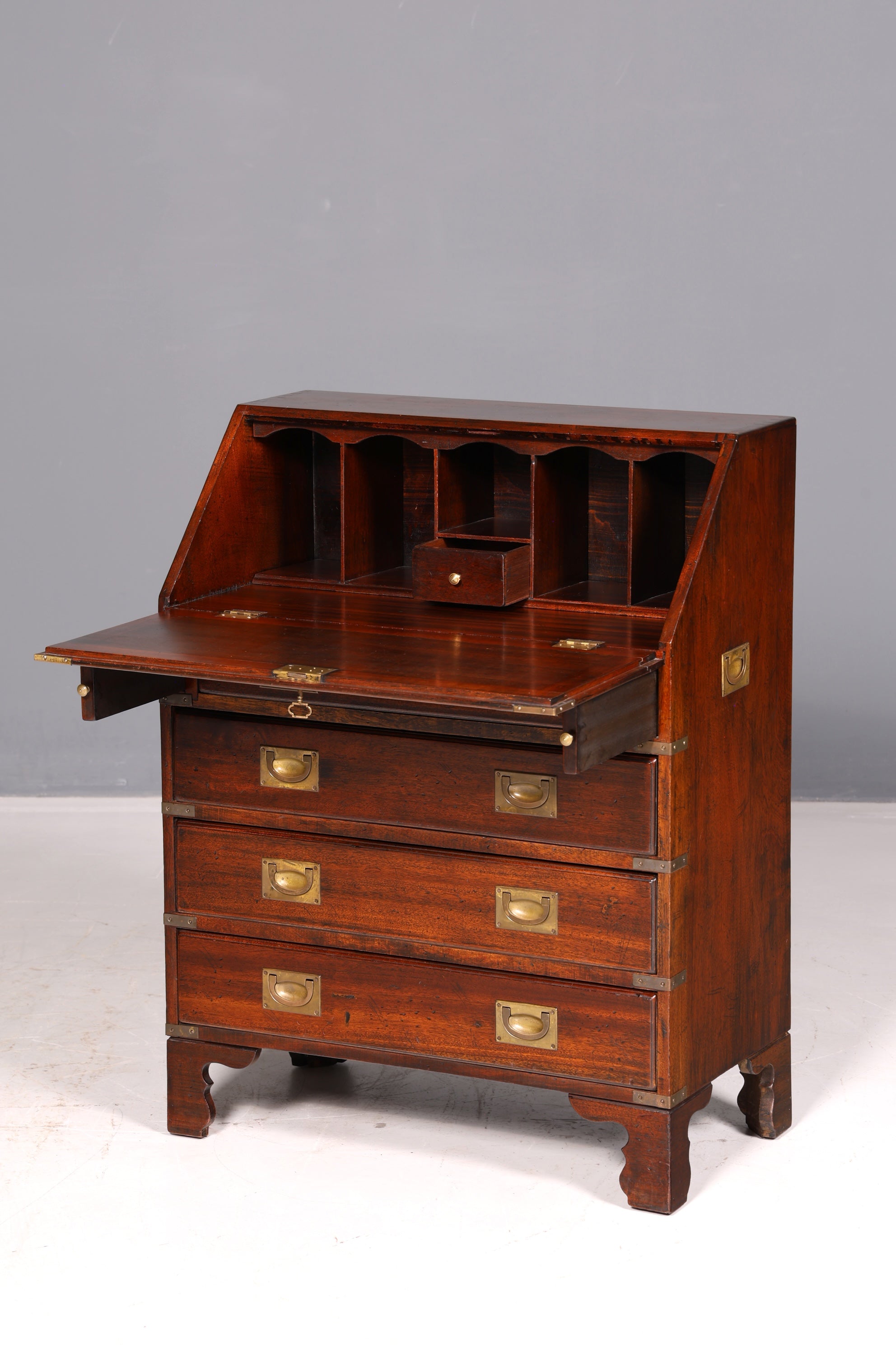 Wunderschöner Maritimer Sekretär Englisch Schreibkommode Echt Holz Schreibtisch Antik Vintage