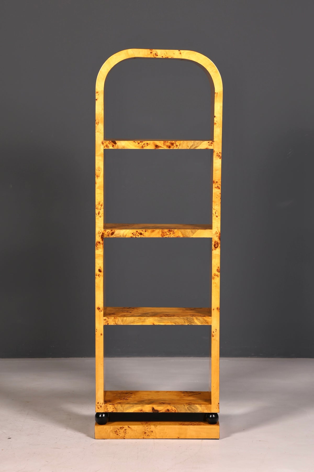 Beautiful Art Deco birch bookcase, iconic shelving unit, bookshelf, book storage