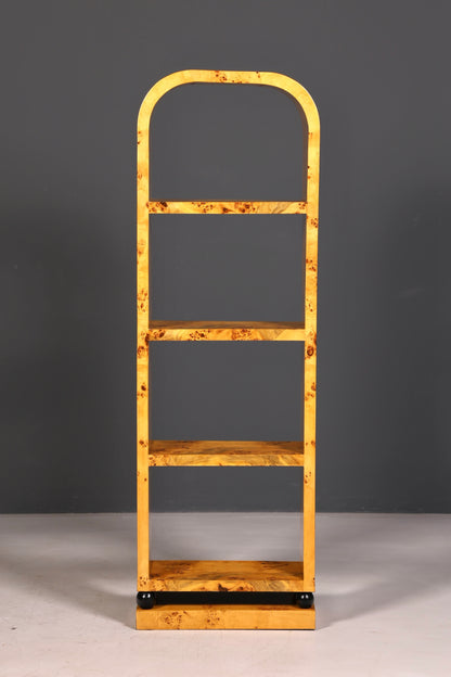 Beautiful Art Deco birch bookcase, iconic shelving unit, bookshelf, book storage