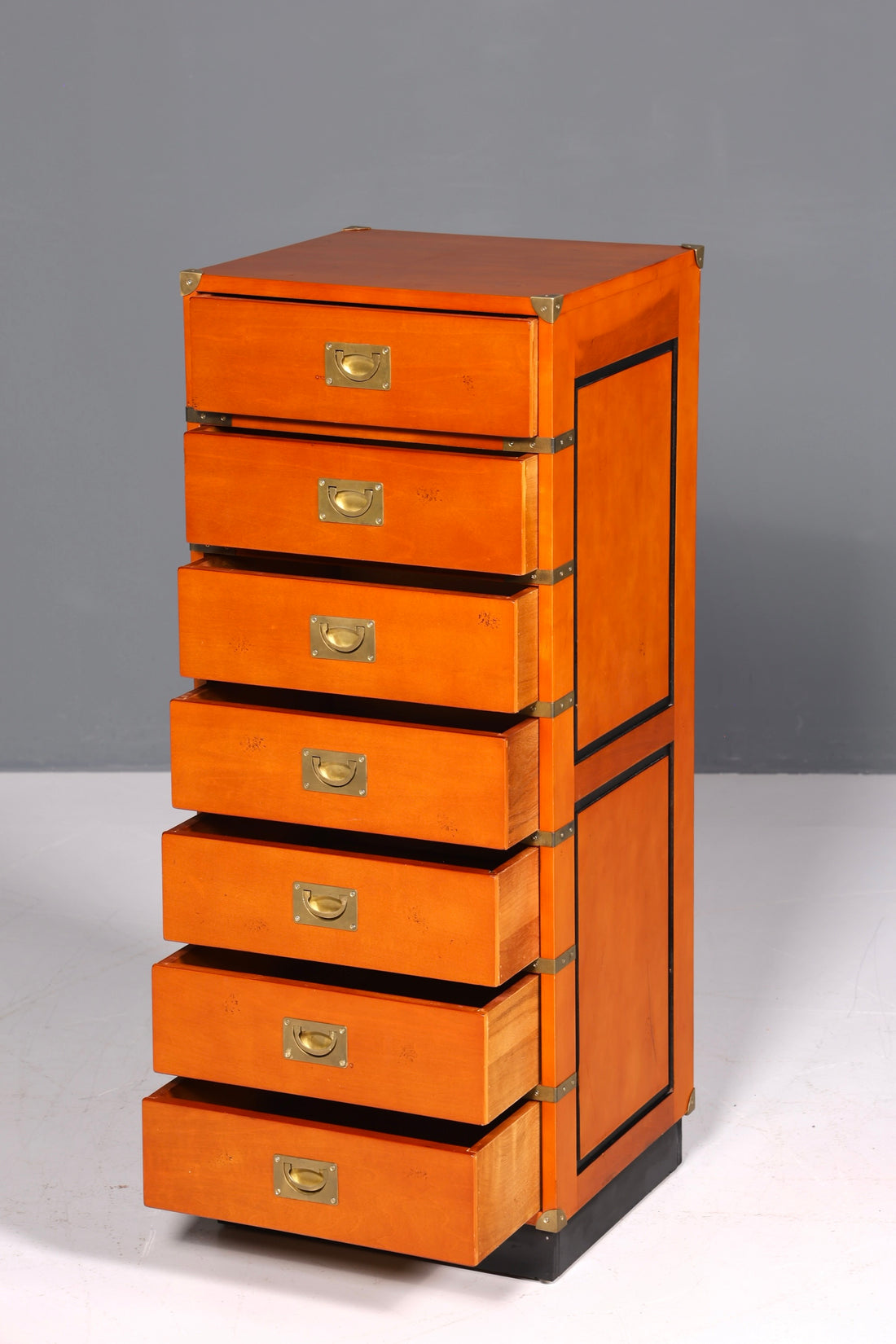 Wunderschöne Maritime Kommode Englisch Vertiko Military Chest Schrank Schubladenkommode