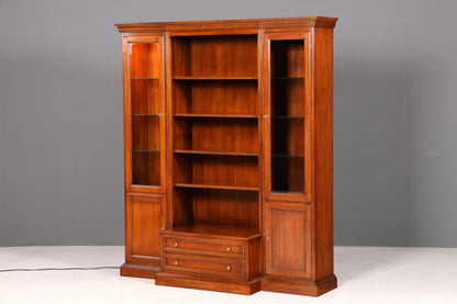 Wunderschöner Original Selva Bücherschrank Bücherregal Vitrine Regal Bibliothek Made in Italy Vintage