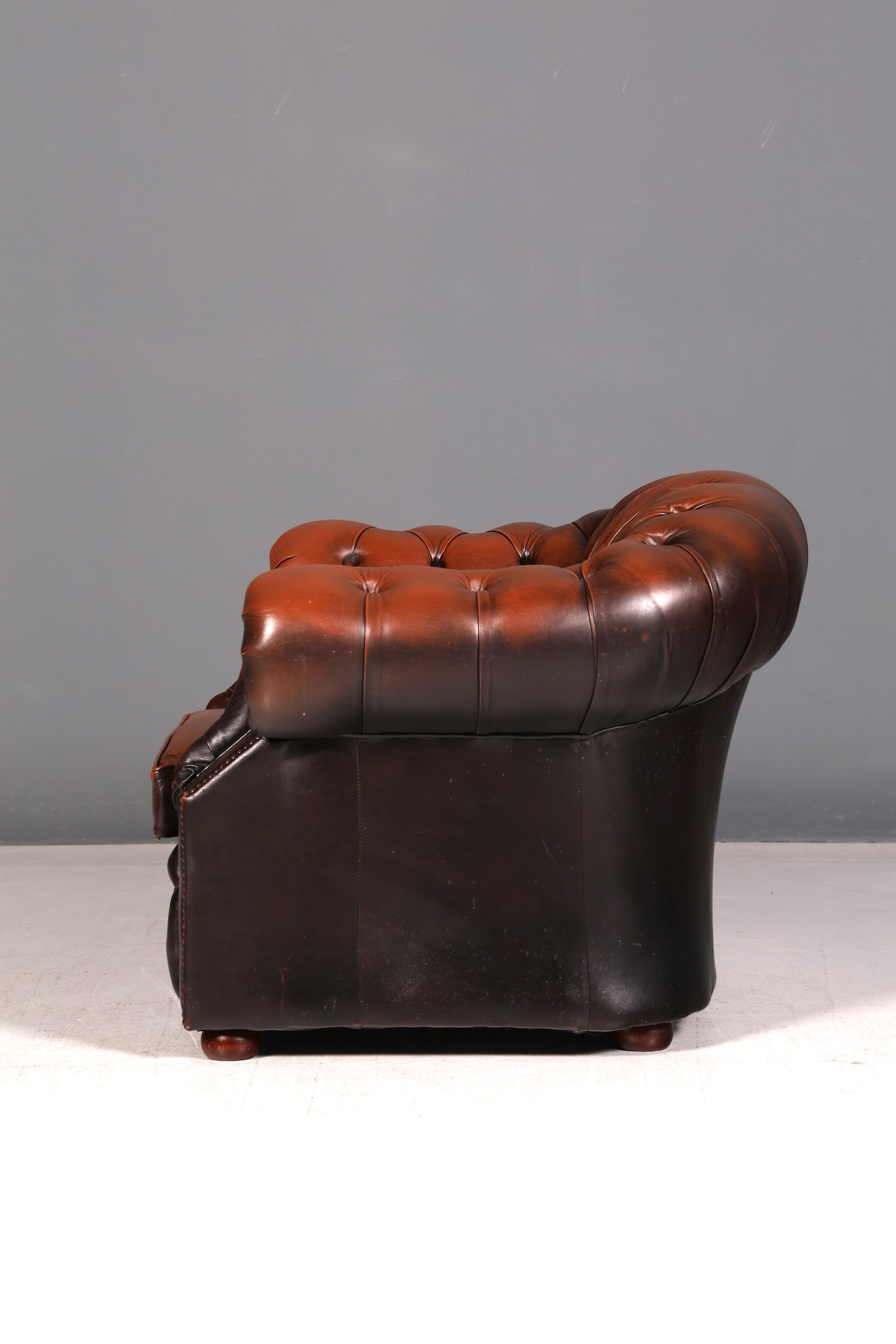 Edler Original Chesterfield Centurion Sessel Echt Leder Englischer Armlehnsessel Herrensessel UK Antik Vintage