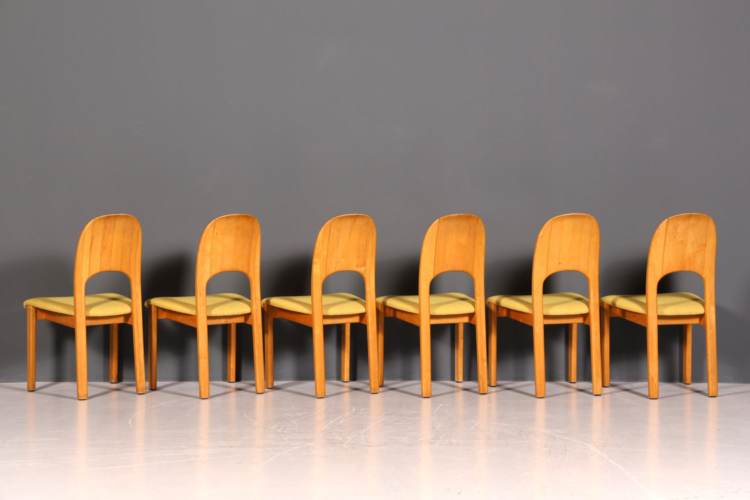 6x Schlichte Mid Century Stühle Retro Stuhlset von Holstebro Møbelfabrik Danish Design Küchenstühle Esszimmer Stühle