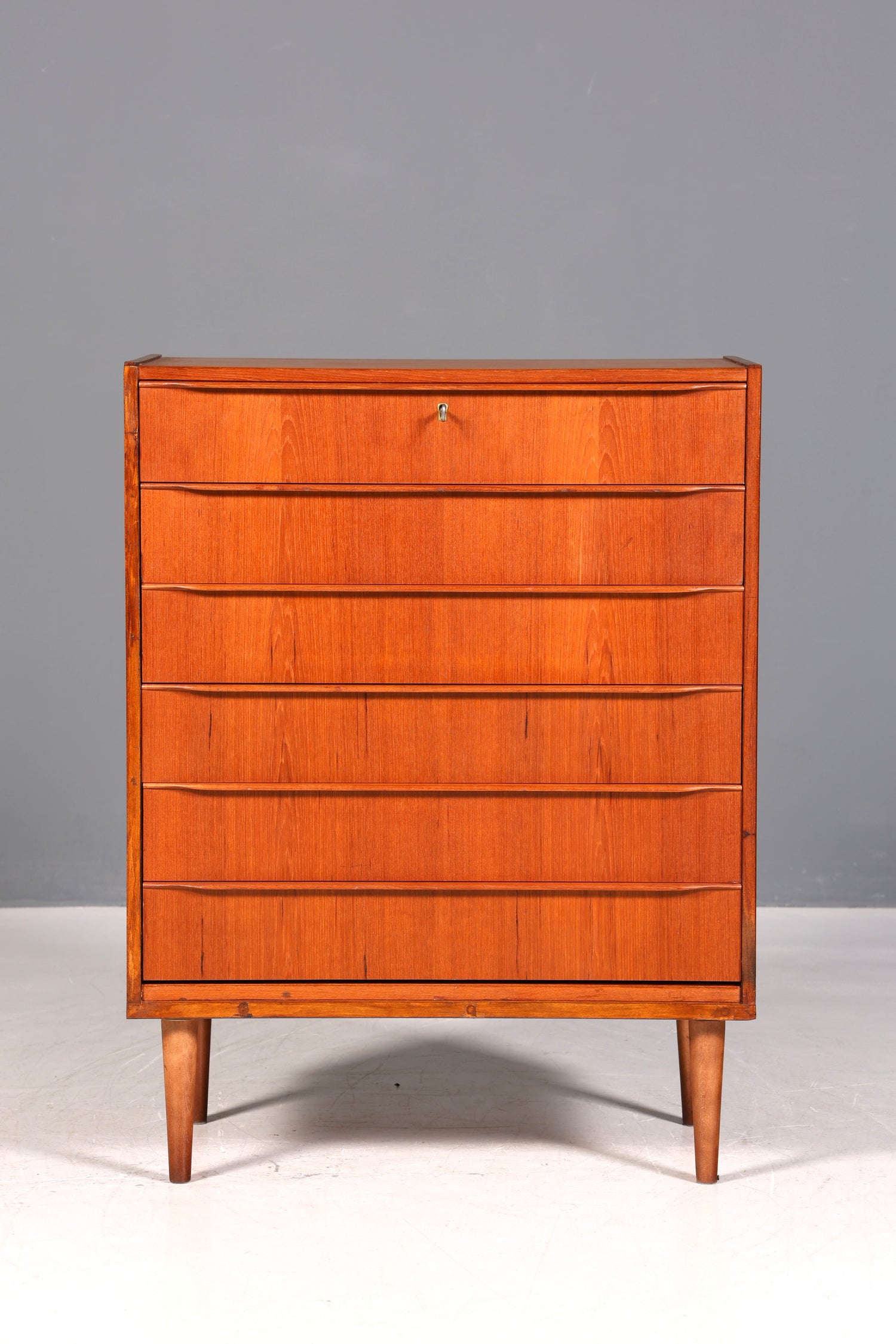 Traumhafte Mid Century Kommode Teak Holz Sideboard Vintage Schubladen Kommode