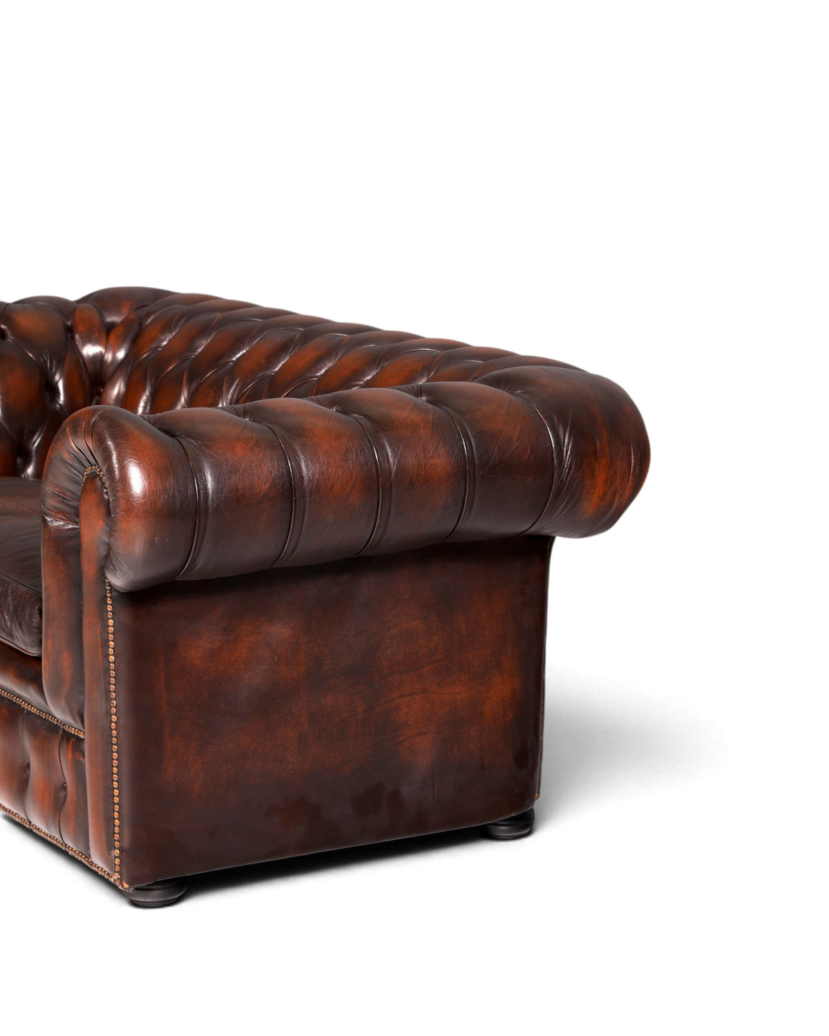 Wunderschönes Original Chesterfield Sofa 2-Sitzer Couch Echt Leder Englisch Polstersofa