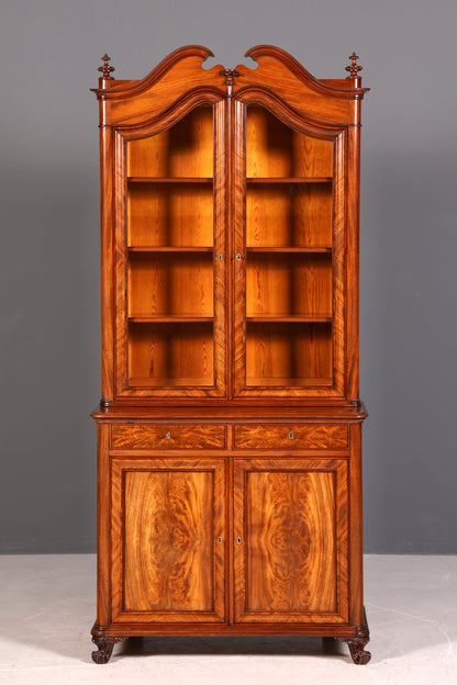 G405 Finish cm Traumhafte Louis Philippe Vitrine Antik Biedermeier Schrank echt Holz um 1880 (Kopie)
