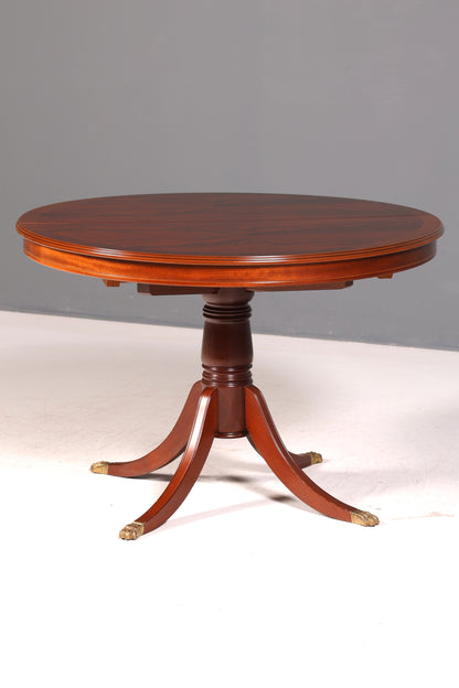 Wunderschöner Runder Englischer Esstisch ausziehbar Mahagoni Antik Stil Küchentisch Esszimmertisch Vintage Holz