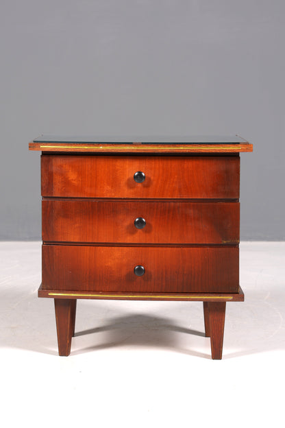 Wunderschöne Mid Century Kommode Vintage Nachttisch 60s Schubladenkommode 2 von 2