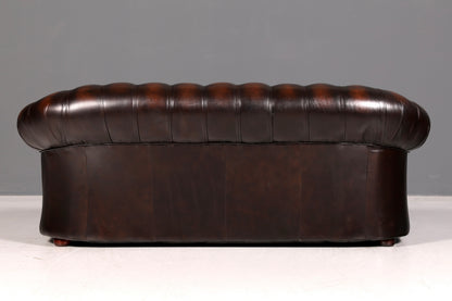Wunderschönes Original Chesterfield Centurion 3-Sitzer Sofa Echt Leder Couch Englisch Polstersofa Antik Vintage
