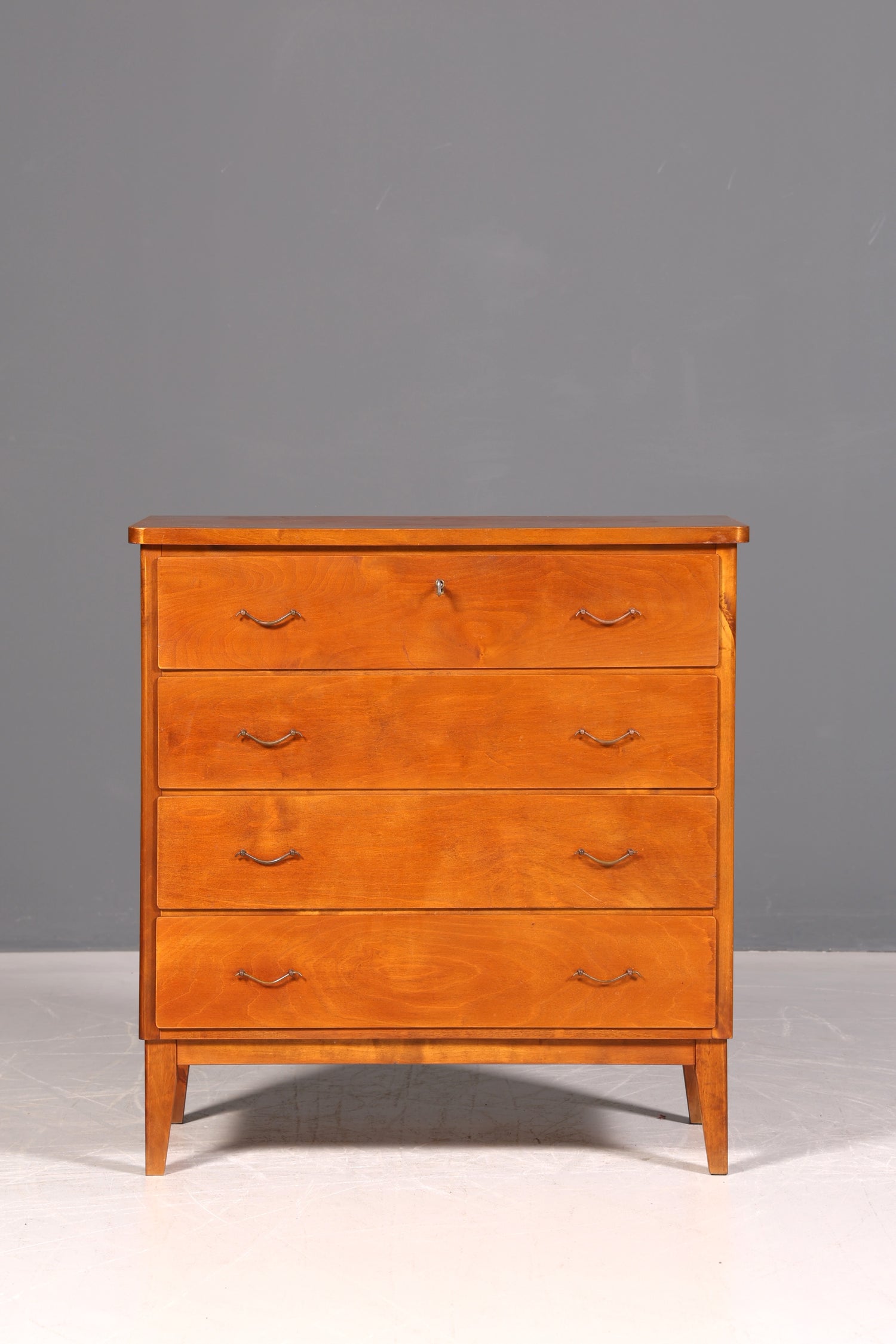 Wunderschöne Mid Century Schubladenkommode Vintage Flurkommode 60s Sideboard Designklassiker Holz