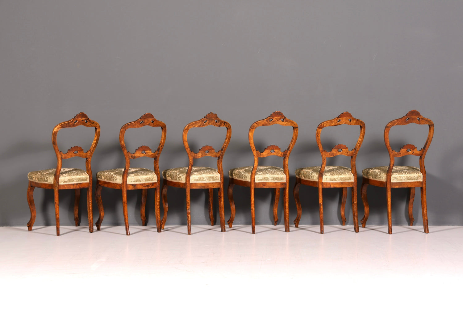 6x Traumhafte Louis Philippe Stil Stühle Biedermeier Stuhl Set Antik Küchenstühle Esszimmer Stühle