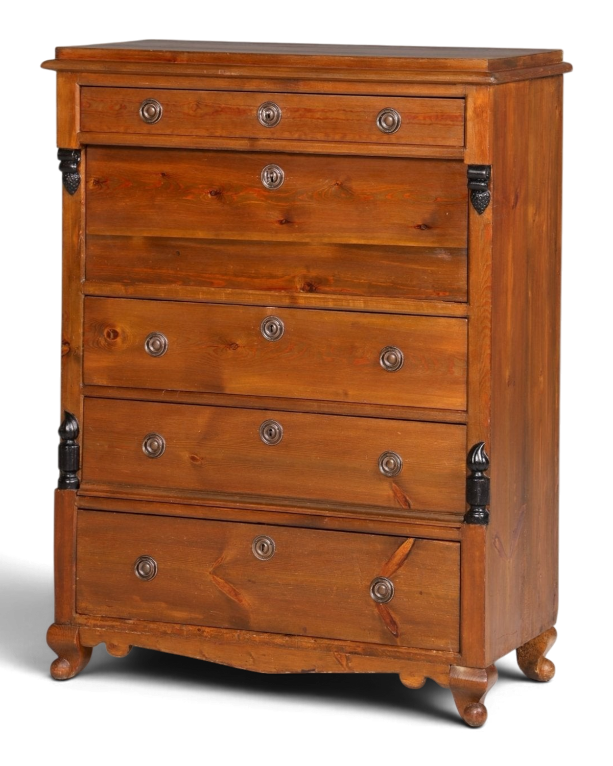 Wunderschöner Antik Sekretär um 1900 Vertiko Weichholz Kommode Landhaus Schreibkommode