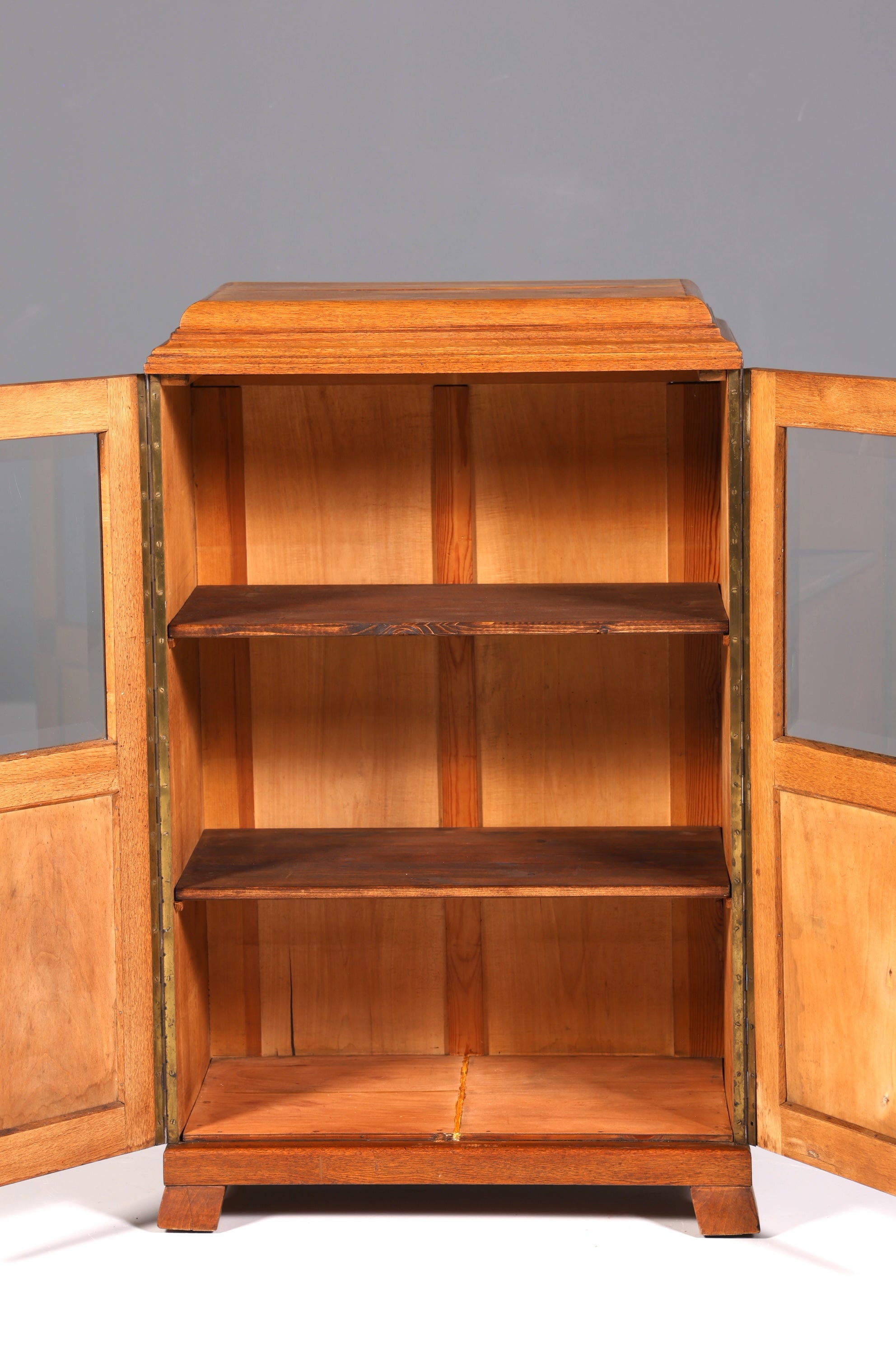 Dreamlike Art Nouveau display cabinet, antique wooden bookcase, oak antique cabinet, sideboard