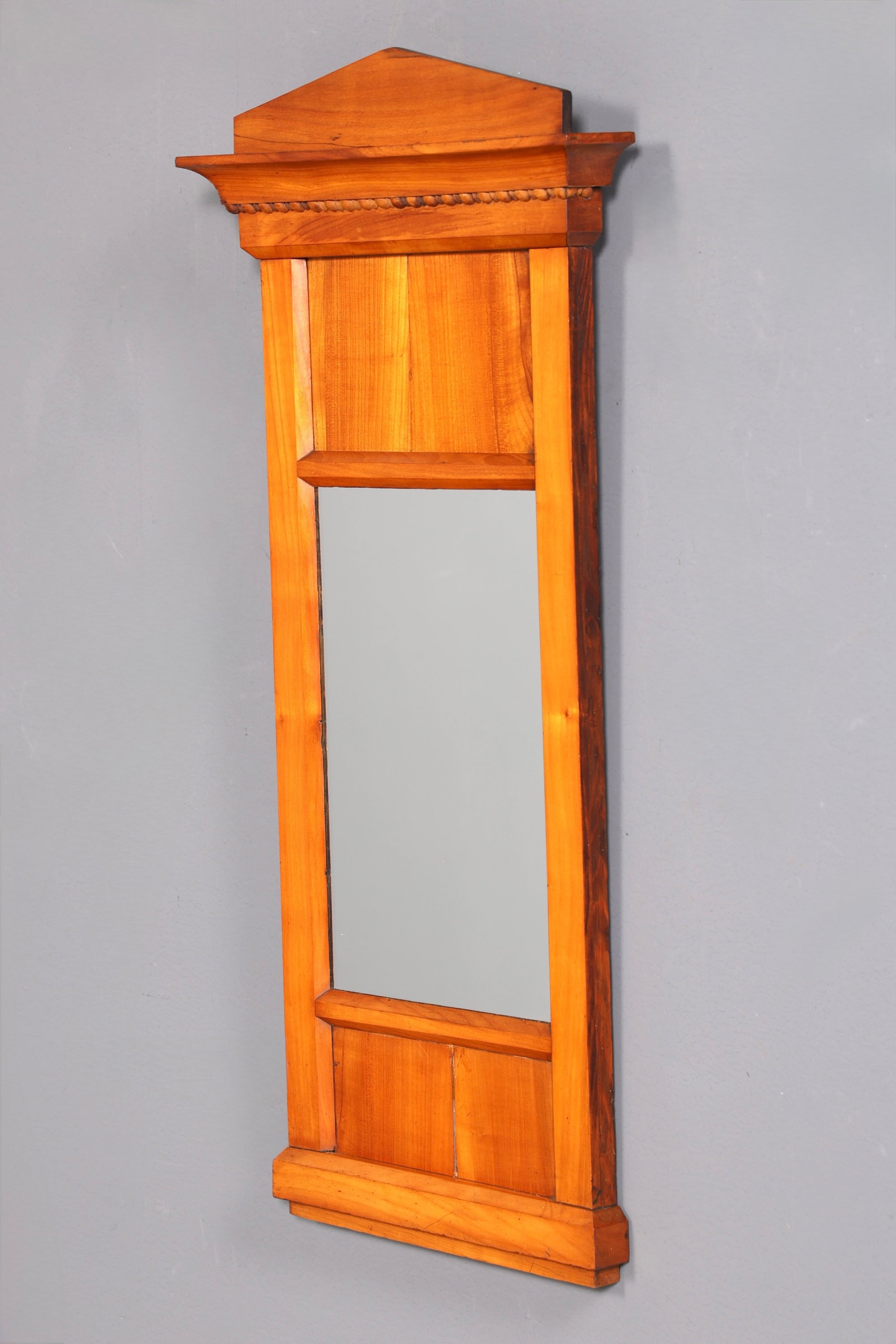 Wunderschöner Biedermeier Spiegel Kirschholz Wandspiegel Antik Holzspiegel Flurspiegel