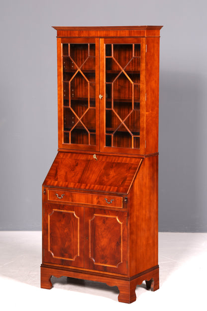 G401 Finish cm Wunderschöner Englischer Sekretär Büro Aufsatzsekretär Antik 60S Vitrinen Schrank UK (Kopie)