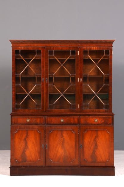 Wunderschöne Englische Vitrine Bibliothek Bücherschrank UK Buffet Schrank 60s Jahre