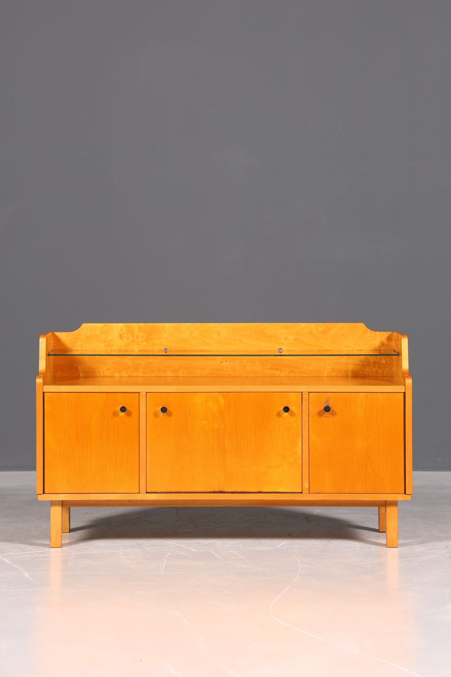 F966 Finish cm Wunderschönes Mid Century Kommode Vintage TV Sideboard 60s Schrank Flurkommode Klappschrank