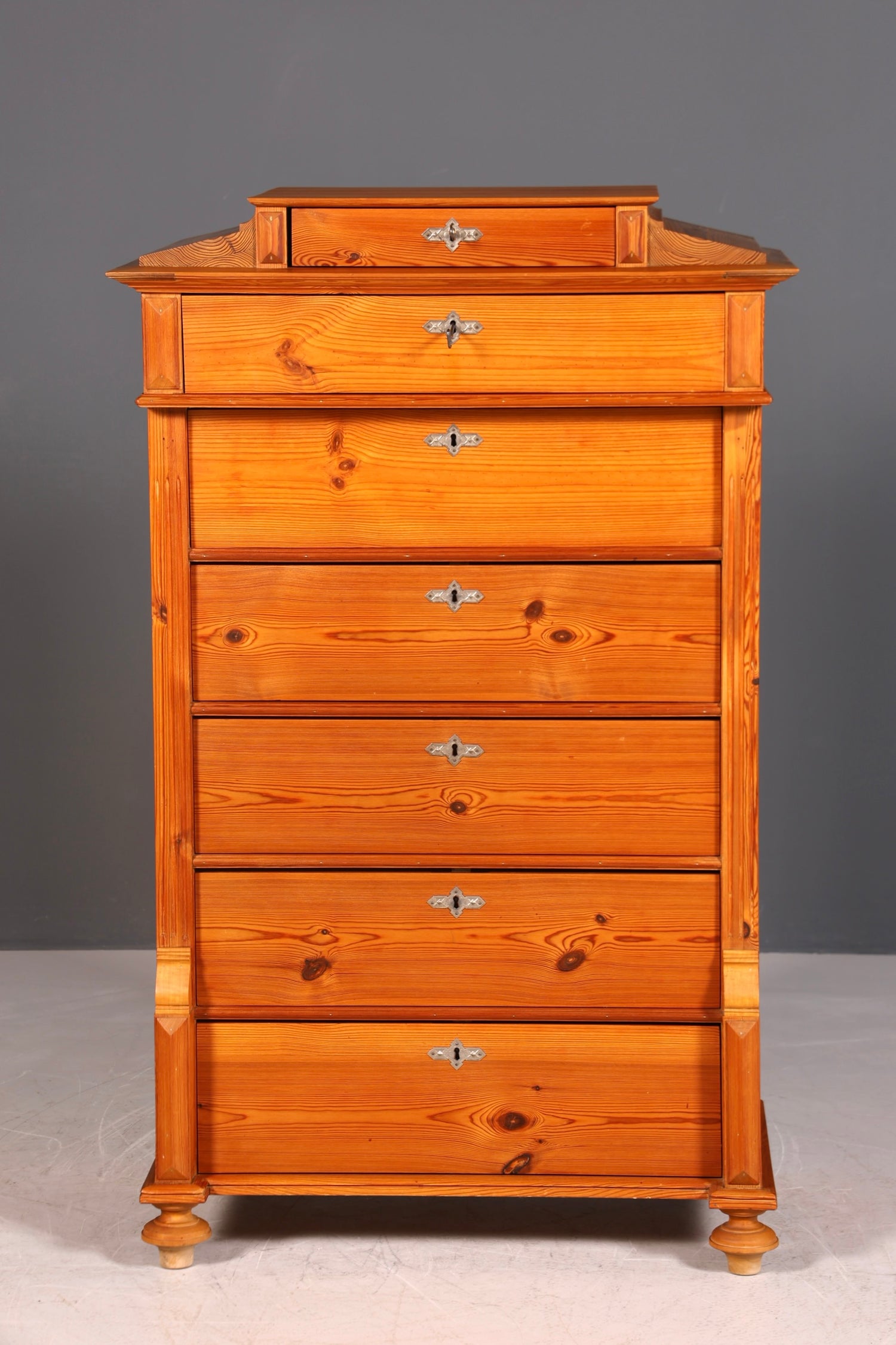 Wunderschöne Gründerzeit Kommode Antik Weichholz Jugendstil Vertiko Chiffoniere Schubladenkommode