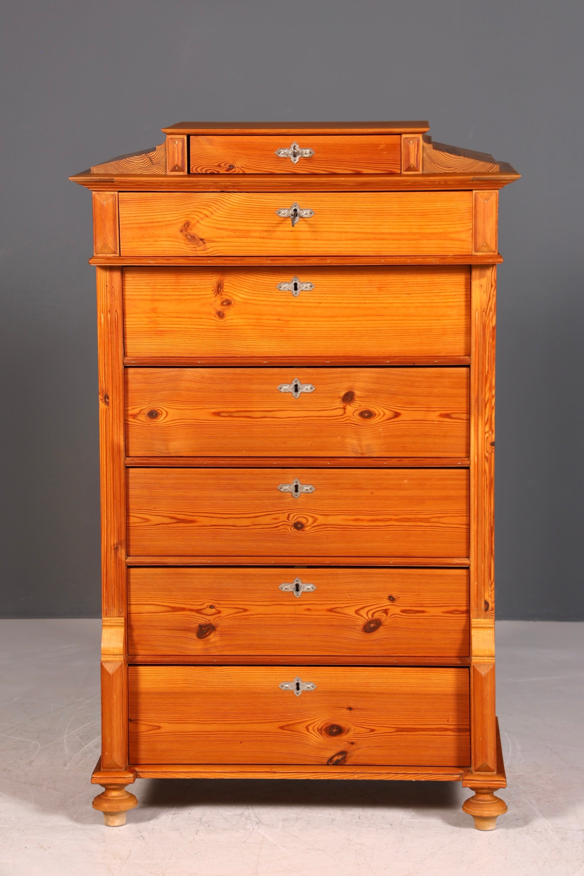 Wunderschöne Gründerzeit Kommode Antik Weichholz Jugendstil Vertiko Chiffoniere Schubladenkommode