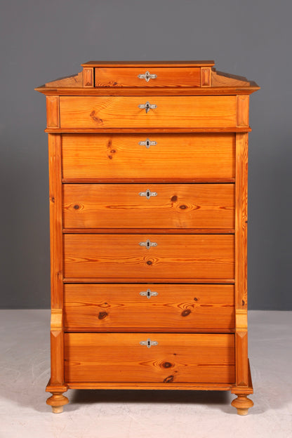 Wunderschöne Gründerzeit Kommode Antik Weichholz Jugendstil Vertiko Chiffoniere Schubladenkommode